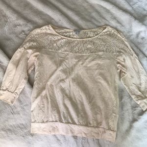 Half sleeve off white shirt